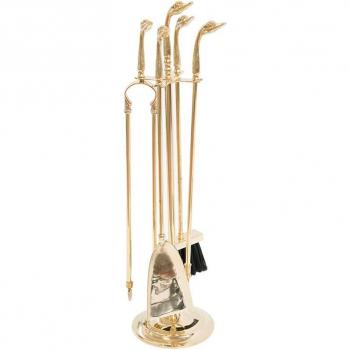 Attrezzi Camino Modello Ottone Cigno 18XH70