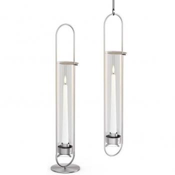 Candelabro Ovale Höfats 55, Argento