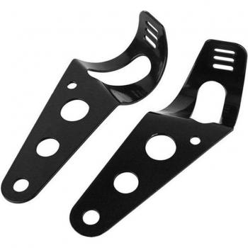 Support Lampes Frontales Moto à Trois Trou