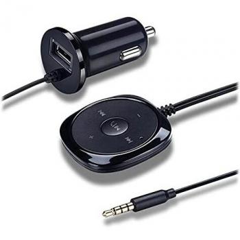 Car Charger/Bluetooth FM Transmitter BC20 with Wired Remote - Black