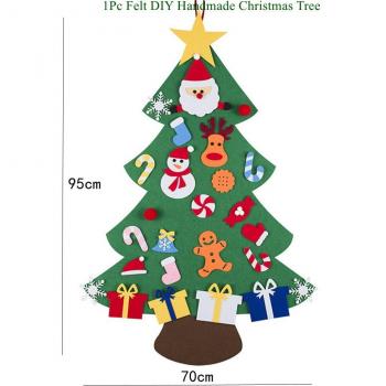 Ornements de Noël en feutre Père Noël