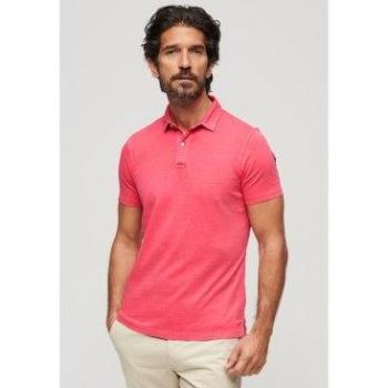 Polo en Jersey Superdry Teaberry Rouge M