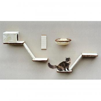 SILVIO DESIGN Katzen-Kletterwand 8-teilig beige 21908.000