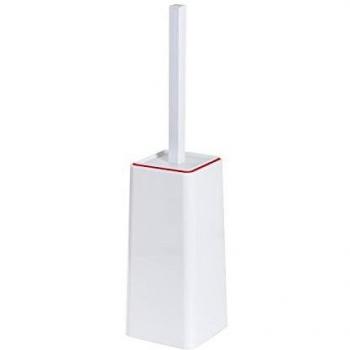 Porta Scopino Bagno wc da Terra Bianco Moderno Keope Metaform - Colore: Rosso