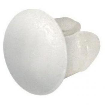 Set di 100 bottoncini per cornice targa - colore bianco