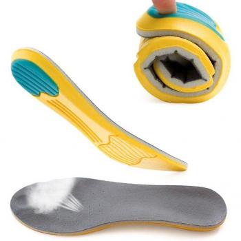 Plantillas deportivas viscoelásticas transpirables con absorción de sudor, talla 35-45