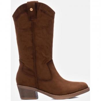 Xti - Botas de Mujer Camel con Cremallera