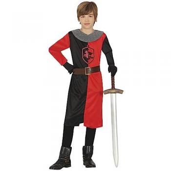 Caballero Medieval Infantil Rojo y Negro