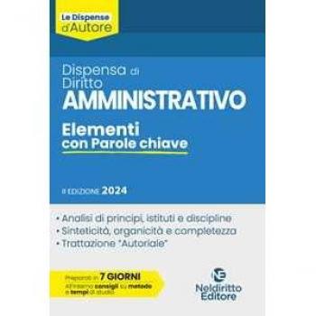 Dispensa di diritto amministrativo. Elementi con parole chiave