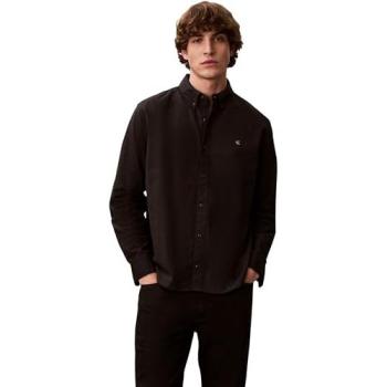 T-shirt Calvin Klein Noir – Chemise boutonnée Oxford unicolore – S – Ref