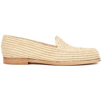 Paloma Barceló Women's Natural Raffia Loafers - Size 7 US / 37 EU