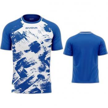 Camiseta de Fútbol Givova Art Celeste/Blanco Poliéster S