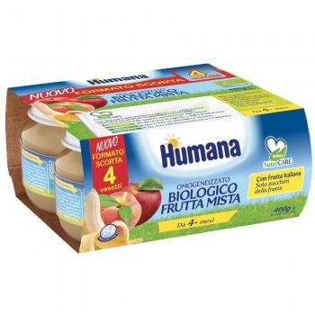 Humana Compota de Frutas Ecológica 4x100g