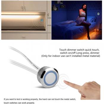 LED Touch Dimmer for 5050 2835 Ribbon Lights, 5V/12V/24V