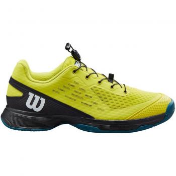 Wilson Rush Pro 4.0 Kinder Tennisschuhe Gelbe Allcourt-Version, 32 ⅔
