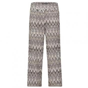 Pantaloni Betty Barclay stile crema, nero e bianco