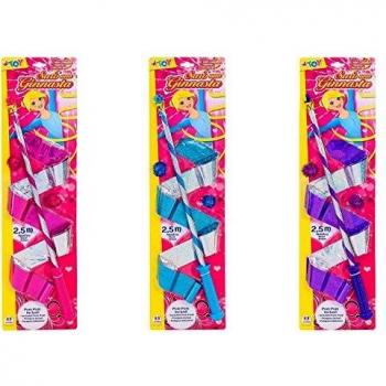NASTRO GINNASTICA ARTISTICA 2,5m C/POM POM 3COL