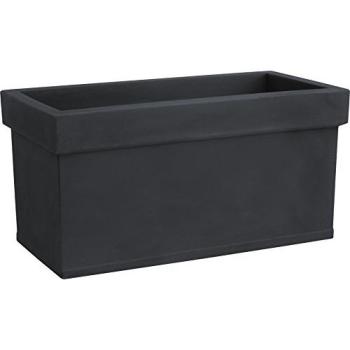 Themis Vaso Murale in Resina 40 cm Antracite