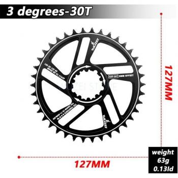 WUZEI MTB Chainring 32T Offset 3 degrees for Sram 11/12S NX GX GXP Crankset