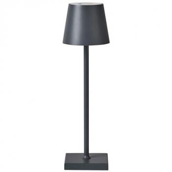 Beliani - Lampada Da Tavolo Senza Fili Metallo Grigio Scuro Valira