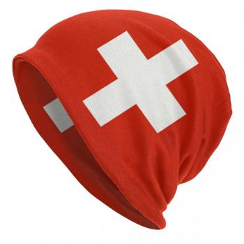 Bonnet Tricoté Drapeau Suisse