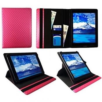 Touchlet 7'' Tablet PC X10 PX-8840-919 Pink Cube 3D Universal 360 Degrees of Rotation Leather PU Case Cover