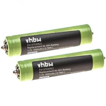 Pack de 2 batteries NiMH pour Braun CruZer 6 Face
