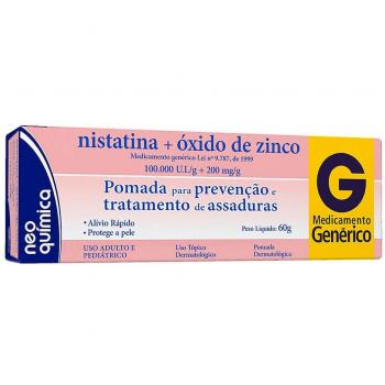 Pomada Nistatina 10.000U.I./g + Óxido de Zinco 200mg/g 60 g