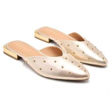 Bailarinas Gioseppo con tachas color platino Lanark