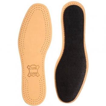 Semelles cuir luxe sur charbon saphir 39