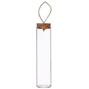 Tubes réaction avec bouchon de liège et ficelle Ø3 cm x 10 cm (12 pièces)