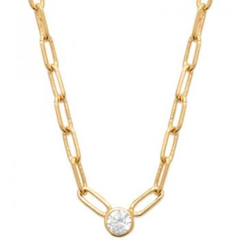 Collar dorado 'Cléopatra' en oro blanco - 45 cm 3 mm