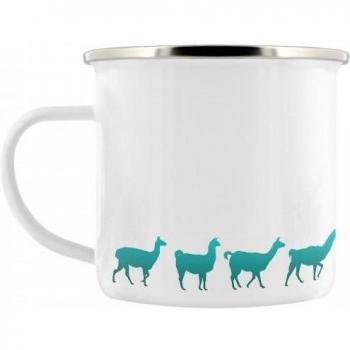 Laid Back Llama Emaille Mok