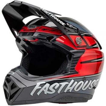 Casco Cross Bell Moto-10 Spherical 2025 Fasthouse DITD Grigio Rosso ECE 06 XL