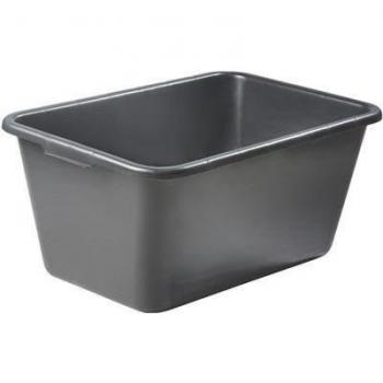 Svart plastbalja 90 liter, rektangulär - 15 st