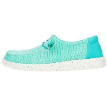Chaussures Slip On Heydude Wendy Stretch Sox Bleu