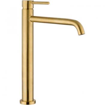 Grifo de Lavabo Caño Alto SIRIO en Oro PVD