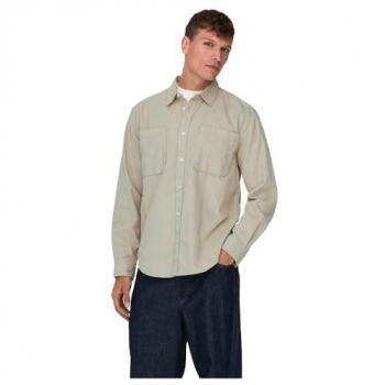 Camisa Beige Only & Sons Modelo Alp