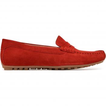 Mocassin sans Talon CAPRICE, Cuir Rouge, P.40