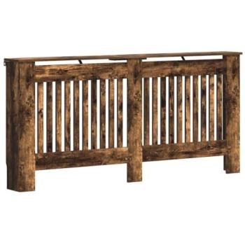 Smoked Oak Radiator Cover (Engineered Wood) – 172 x 19 x 81.5 cm – VidaXL