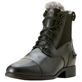 Ariat Kendal Damen‑Winterstiefel mit Rückenschnürung „Sherpa Paddock“ – Schwarz