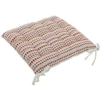 Coussin Micah en Jacquard Terracotta 38x38cm