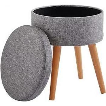 Otomana “Madera Nieve” con Caja