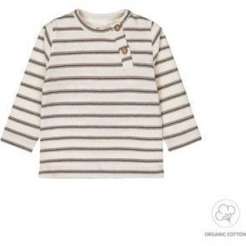 Camicia a maniche lunghe Dirkje Off White con design elegante per bambini