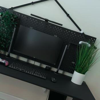 DEZCTOP DESK PANNELLI KIT 4 PEZZI PER SCRIVANIA 160 NERO E NOCE AC-BFTDB4X-BK1