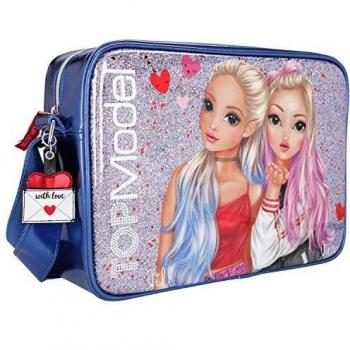 Bolso Bandolera TOPModel Love Letters, Azul, 10 x 24 x 34 cm