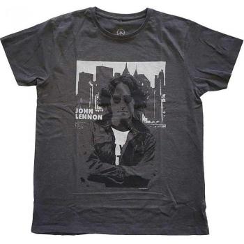 John Lennon Unisex T-Shirt Skyline S Anthrazit