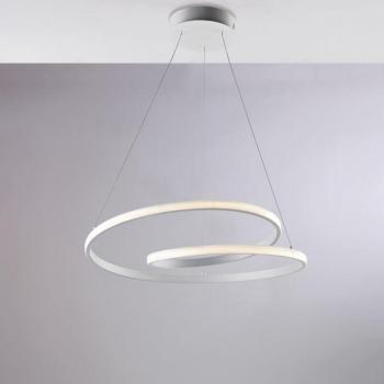 Malena CCT Led con Control Remoto, Metal y Aluminio Blanco 115 Ø50 BL247‑SBC