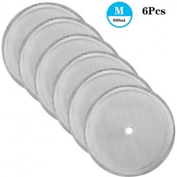 6PCS Stainless Steel Coffee Filter Baskets for French Press