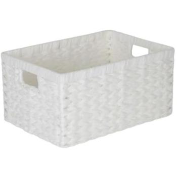 Medium Red & White Paper Ropestick Basket